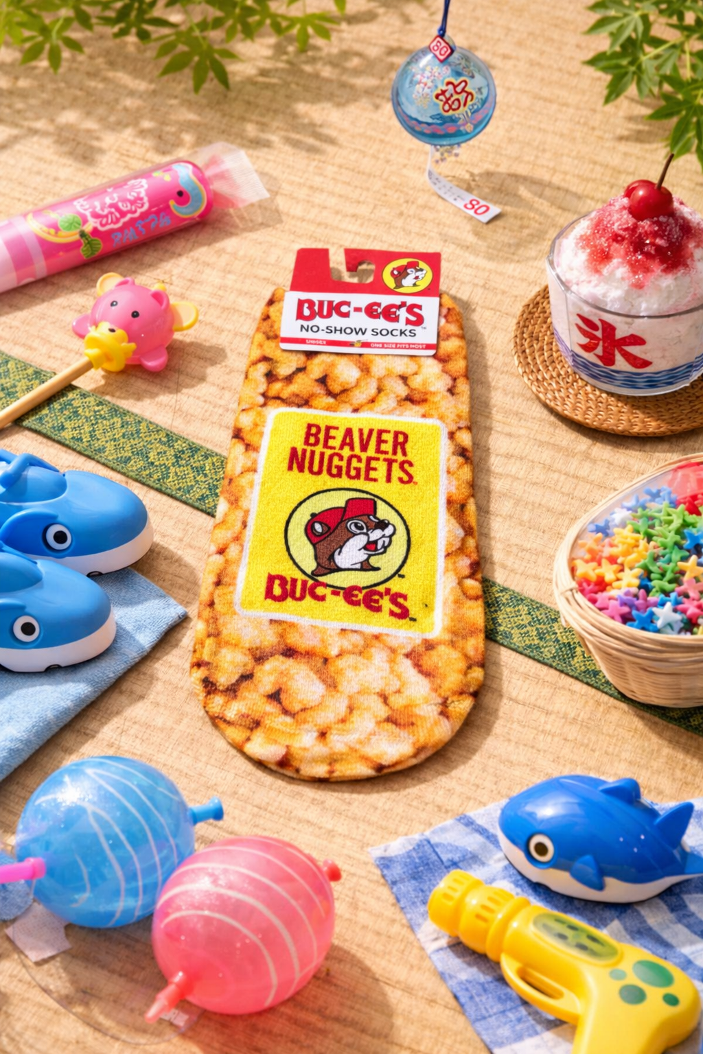 バッキーズ クルー丈ソックス（黒） 