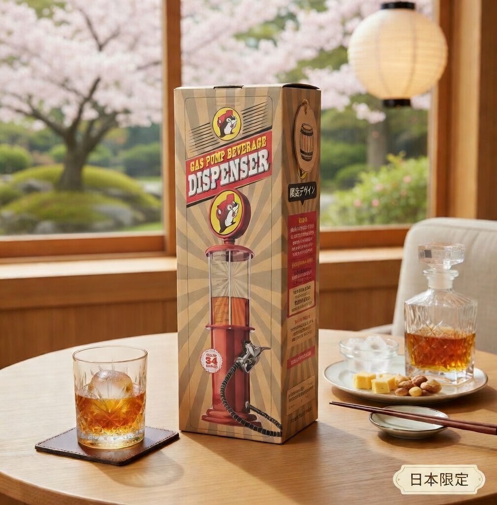 バッキーズ ガソリンポンプ型ドリンクディスペンサー